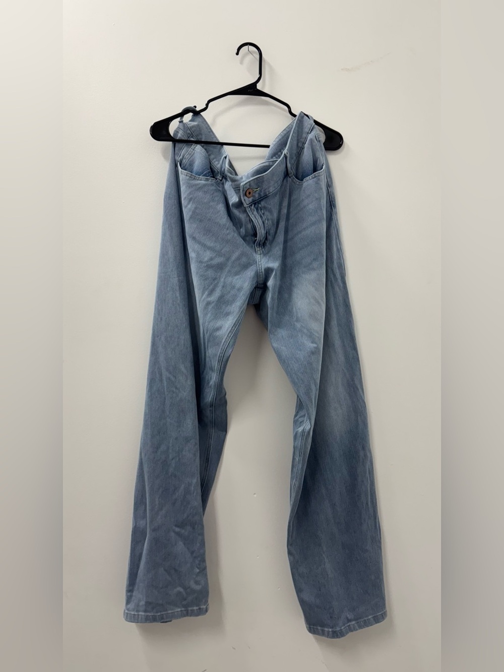 HALARA Light Blue Wide-Leg Denim Jeans